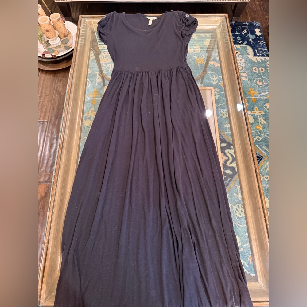 Matilda Jane Black Maxi Dress with Gathered Skirt